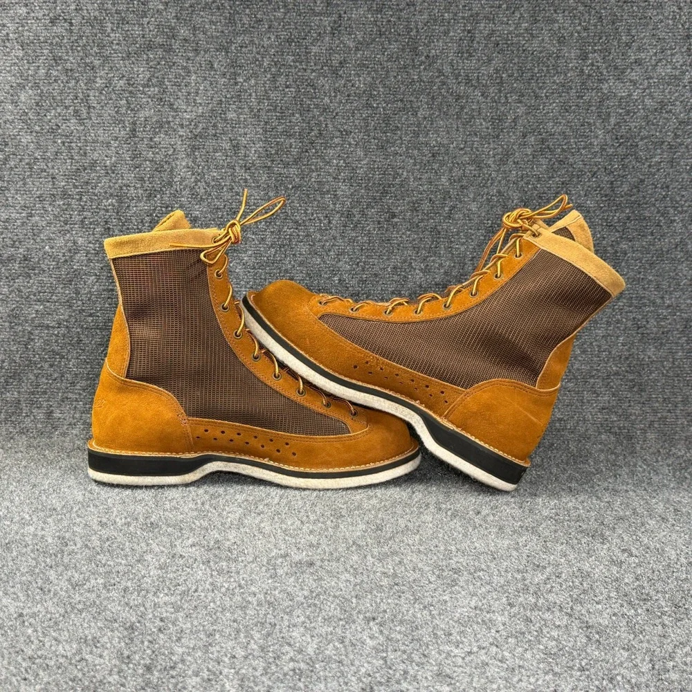 Danner River Gripper Boots Mens 10D Brown Suede Felt Sole Fly Fishing Wading USA